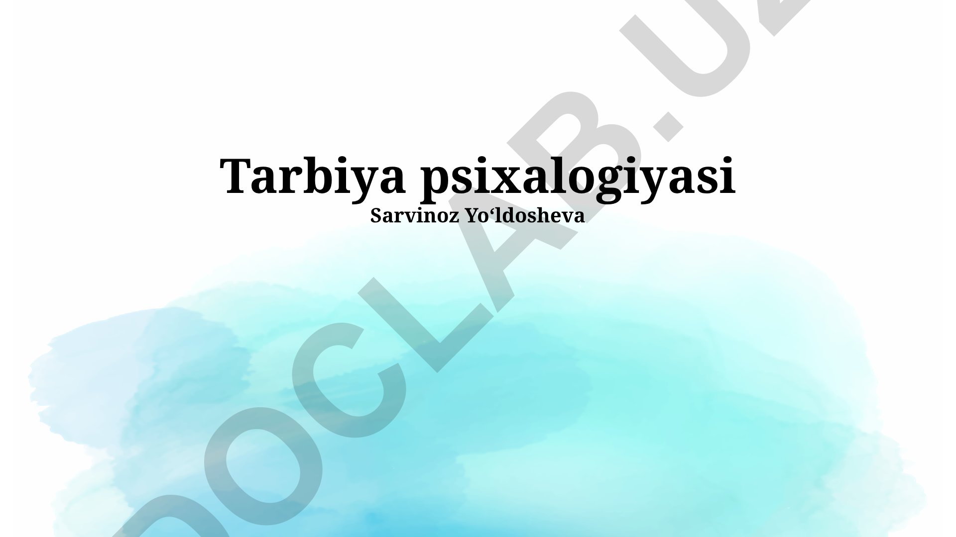O'quvchilarning o'rganish uslublari va pedagogik psixologiya tamoyillari