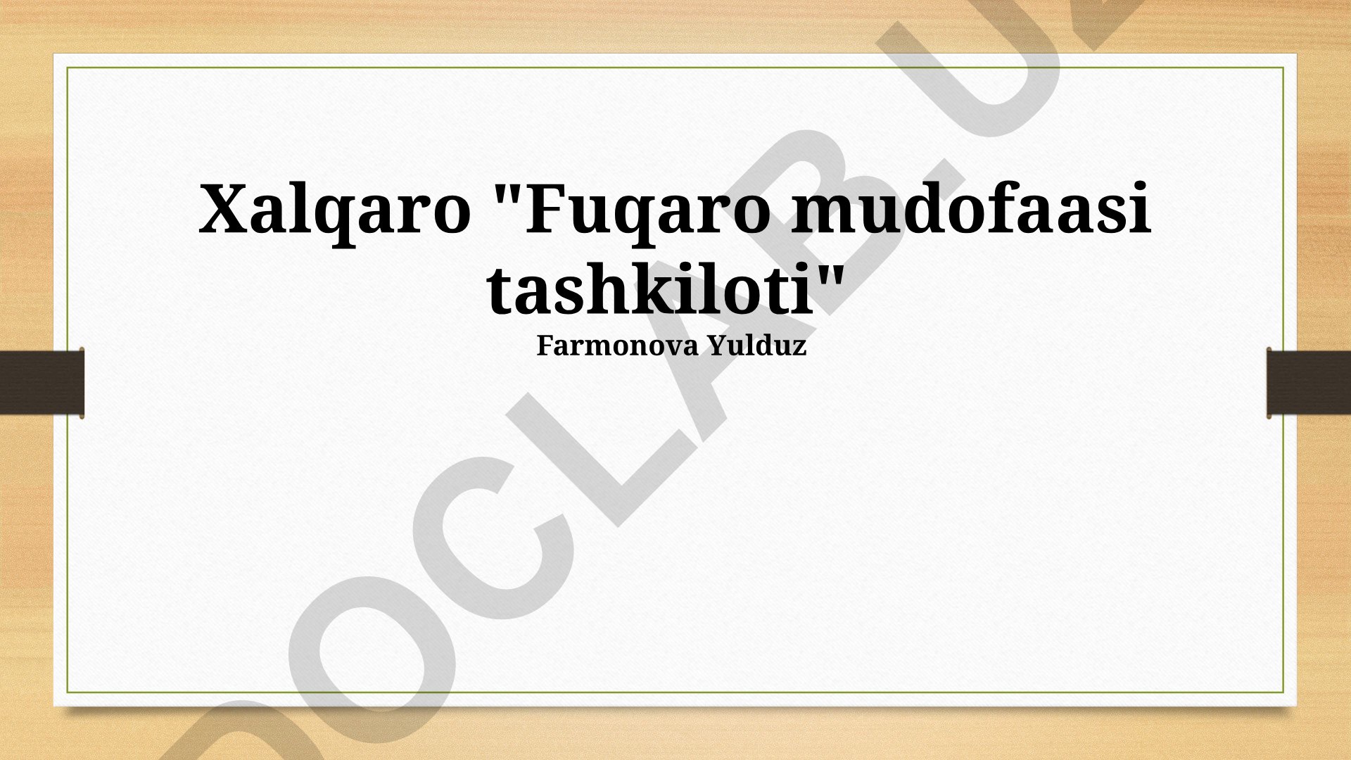 Xalqaro Fuqaro Mudofaasi Tashkiloti (ICDO) faoliyati va xalqaro hamkorlik