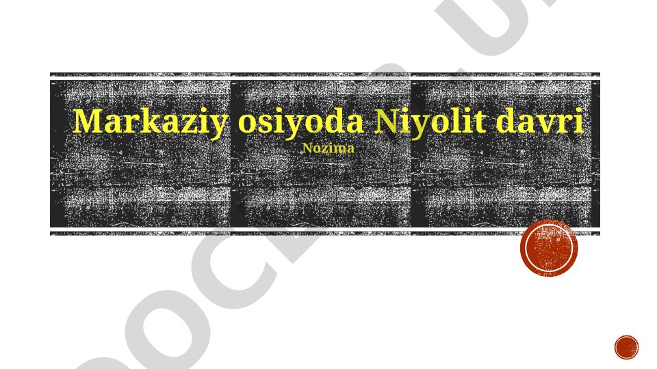 Markaziy Osiyoda Neolit davri