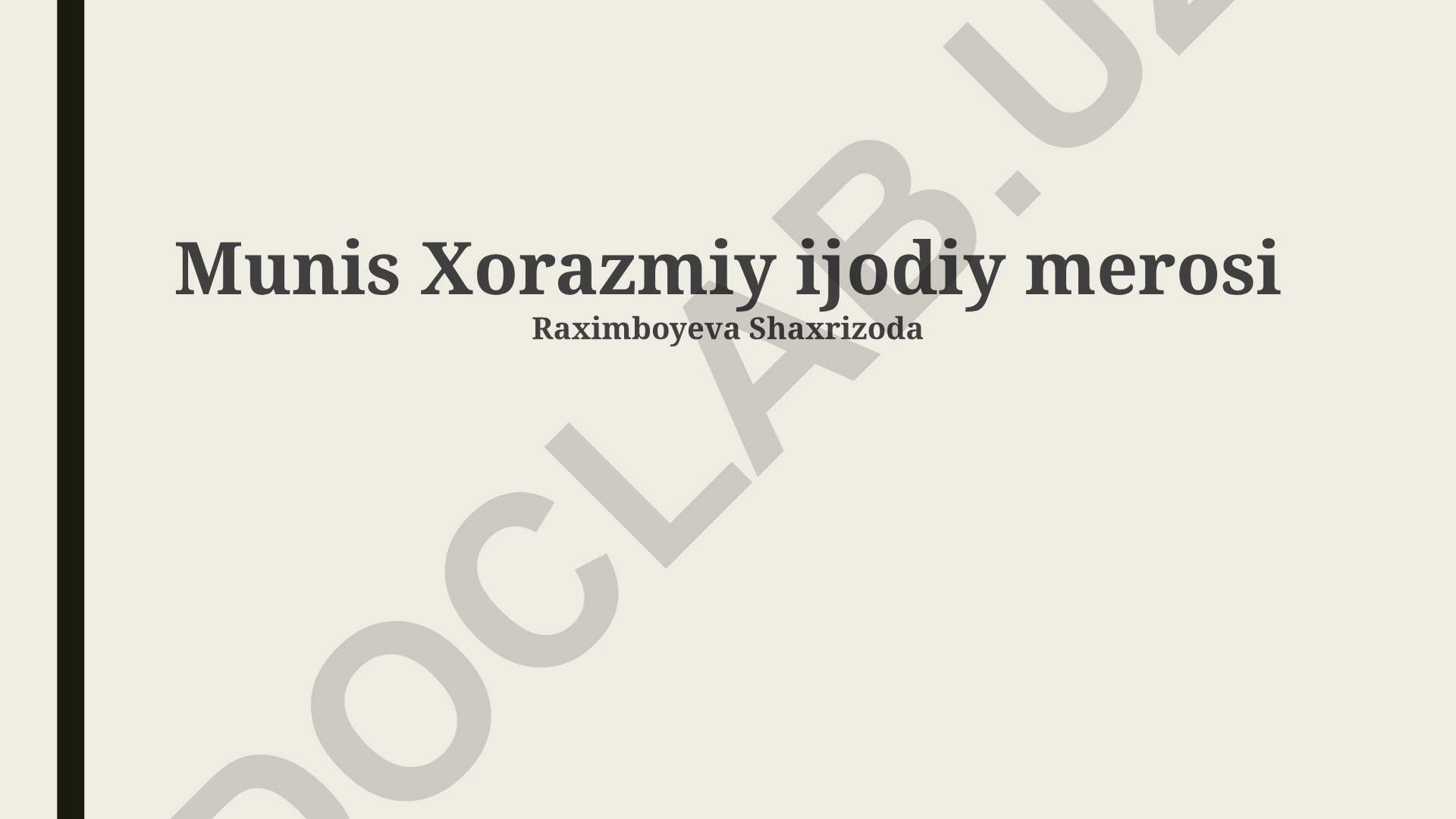 Al-Xorazmiyning ilmiy merosi va zamonaviy dunyoga ta'siri