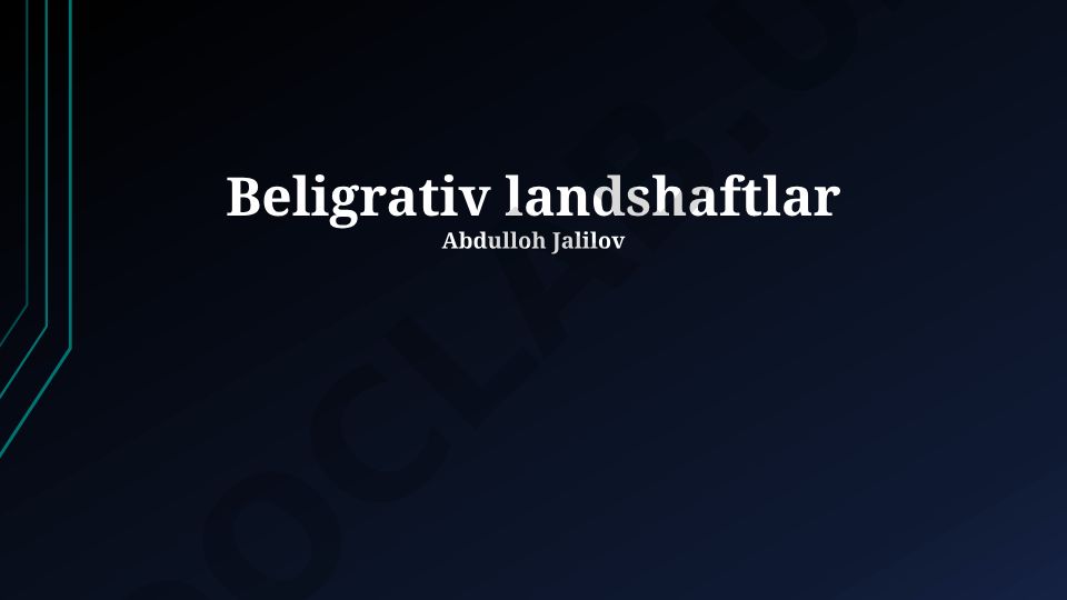 Beligrativ landshaftlar