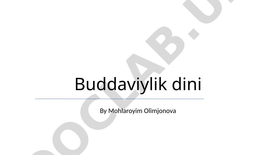 Buddaviylik dini