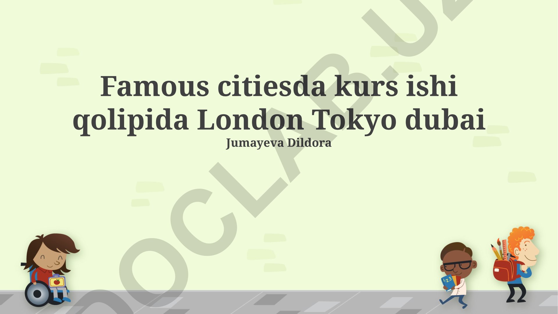 London, Tokyo va Dubay shaharlarining iqtisodiy rivojlanishi va ekologik muammolari