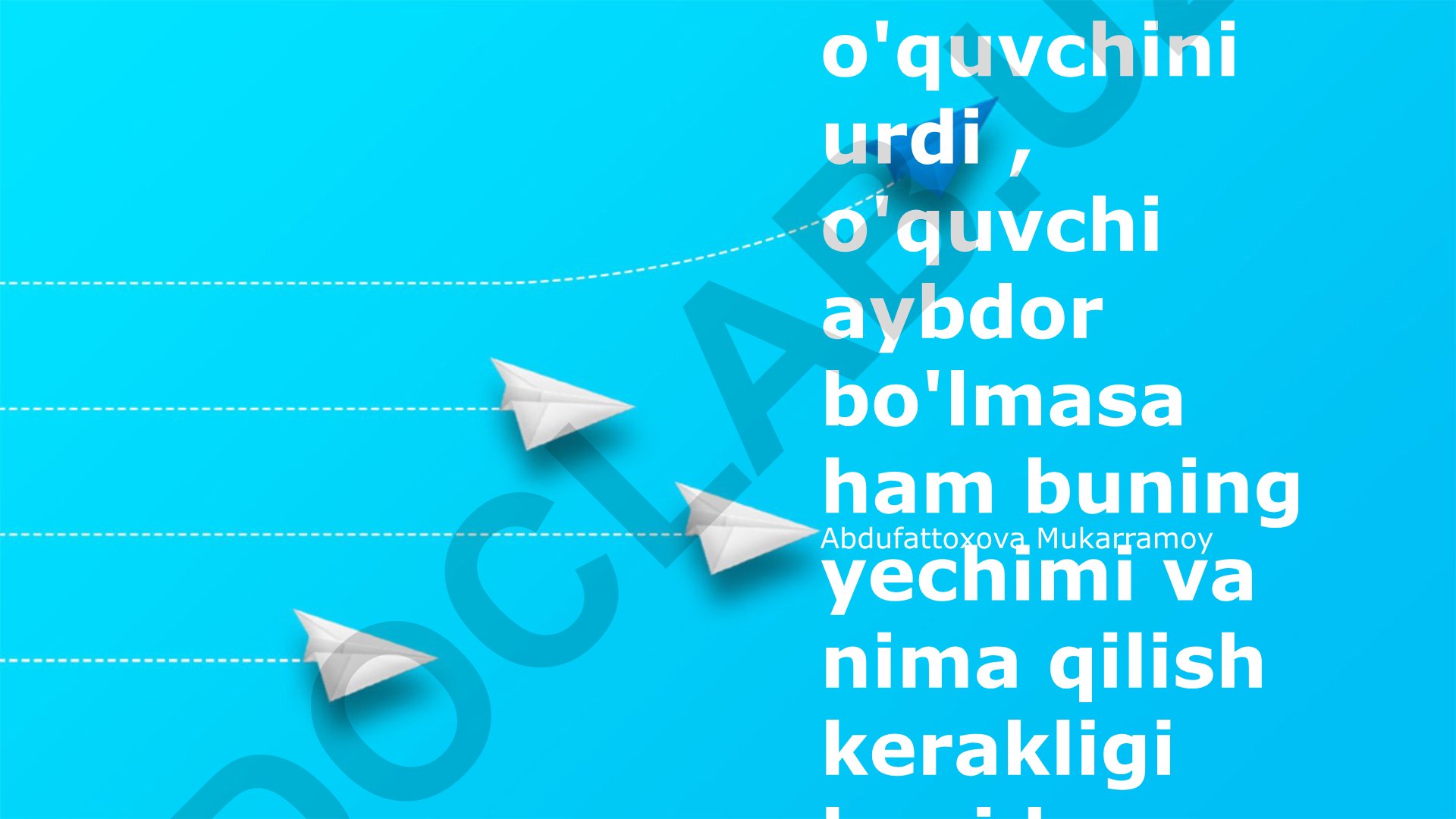 O'qituvchining talabaga nisbatan qo'pol muomalasi va yechim yo'llari