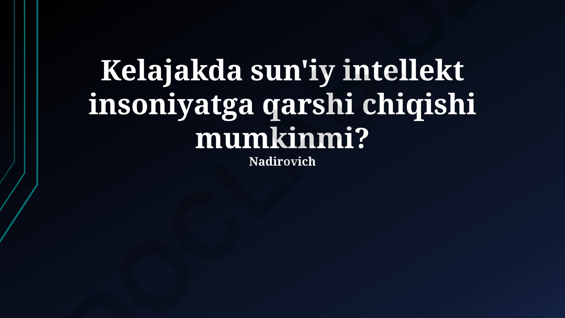 Sun'iy intellektning insoniyatga qarshi chiqishi mumkinligi
