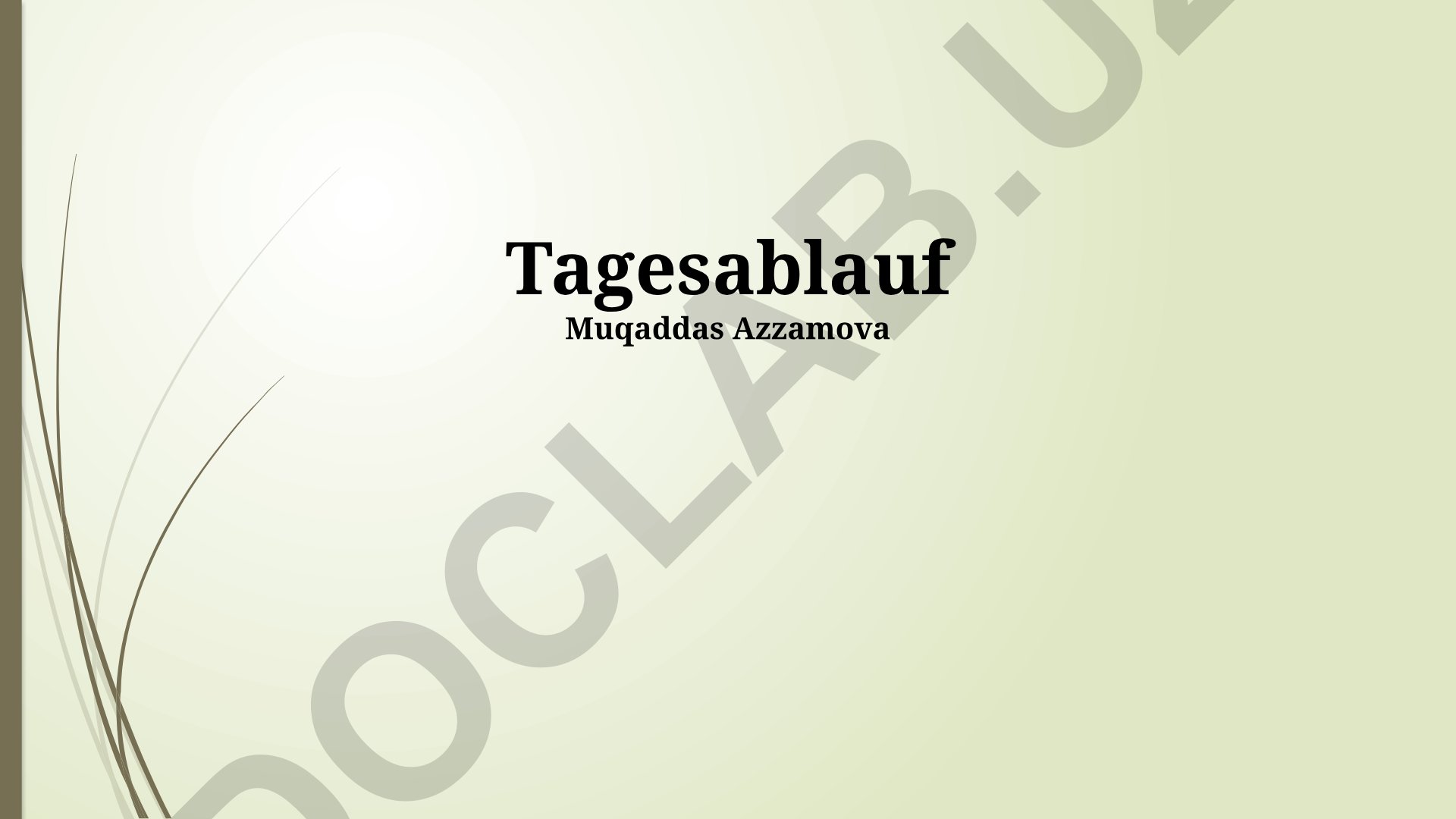Der Aufbau meines Tages und Optimierung der Tagesstruktur