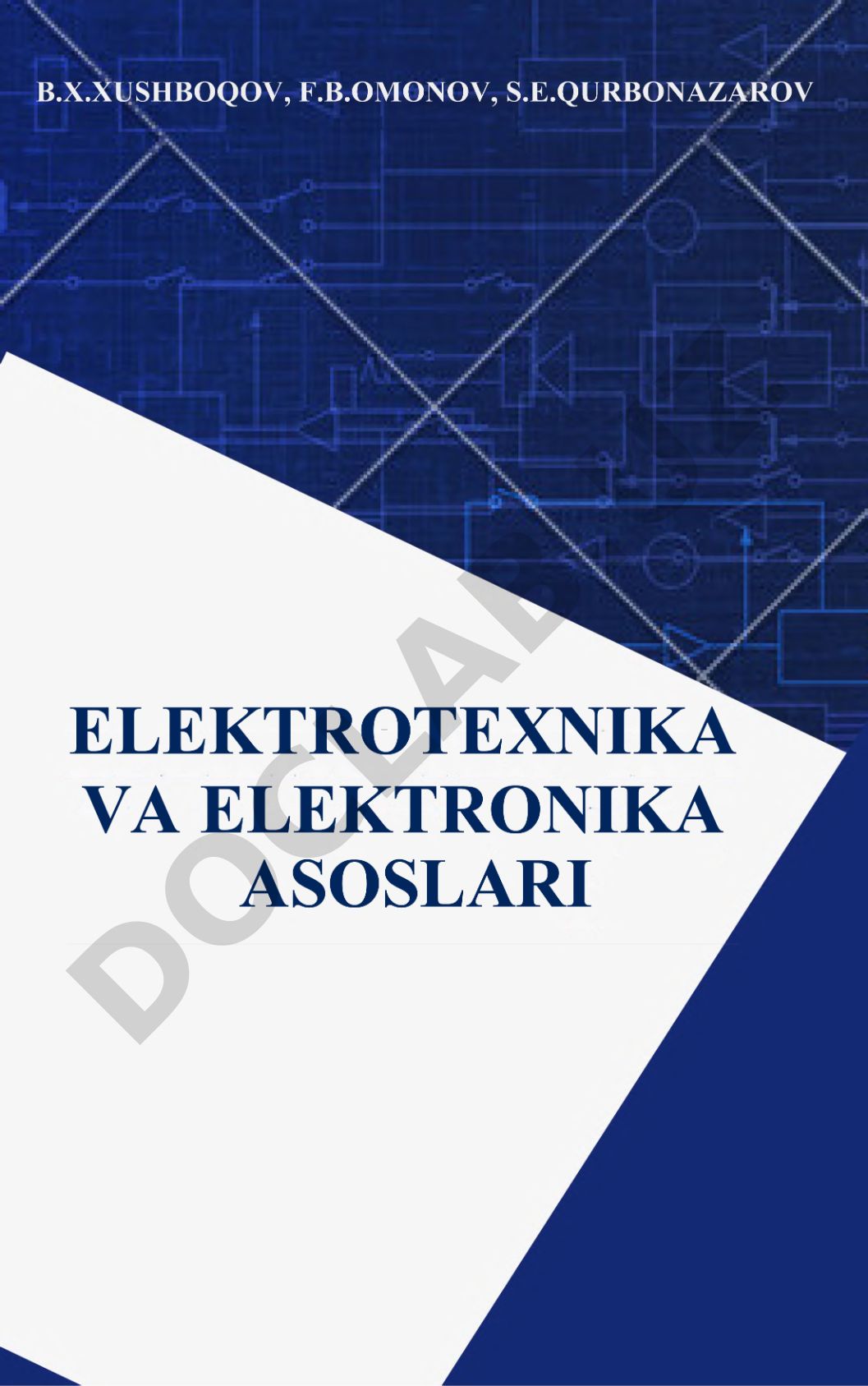 Elektrotexnika va elektronika asoslari amaliy mashg'ulotlari uchun o'quv qo'llanma