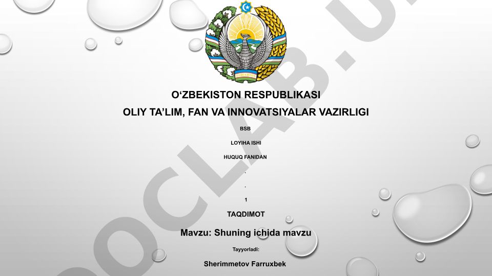 Shovqin va mavzu asosiy tushunchalari