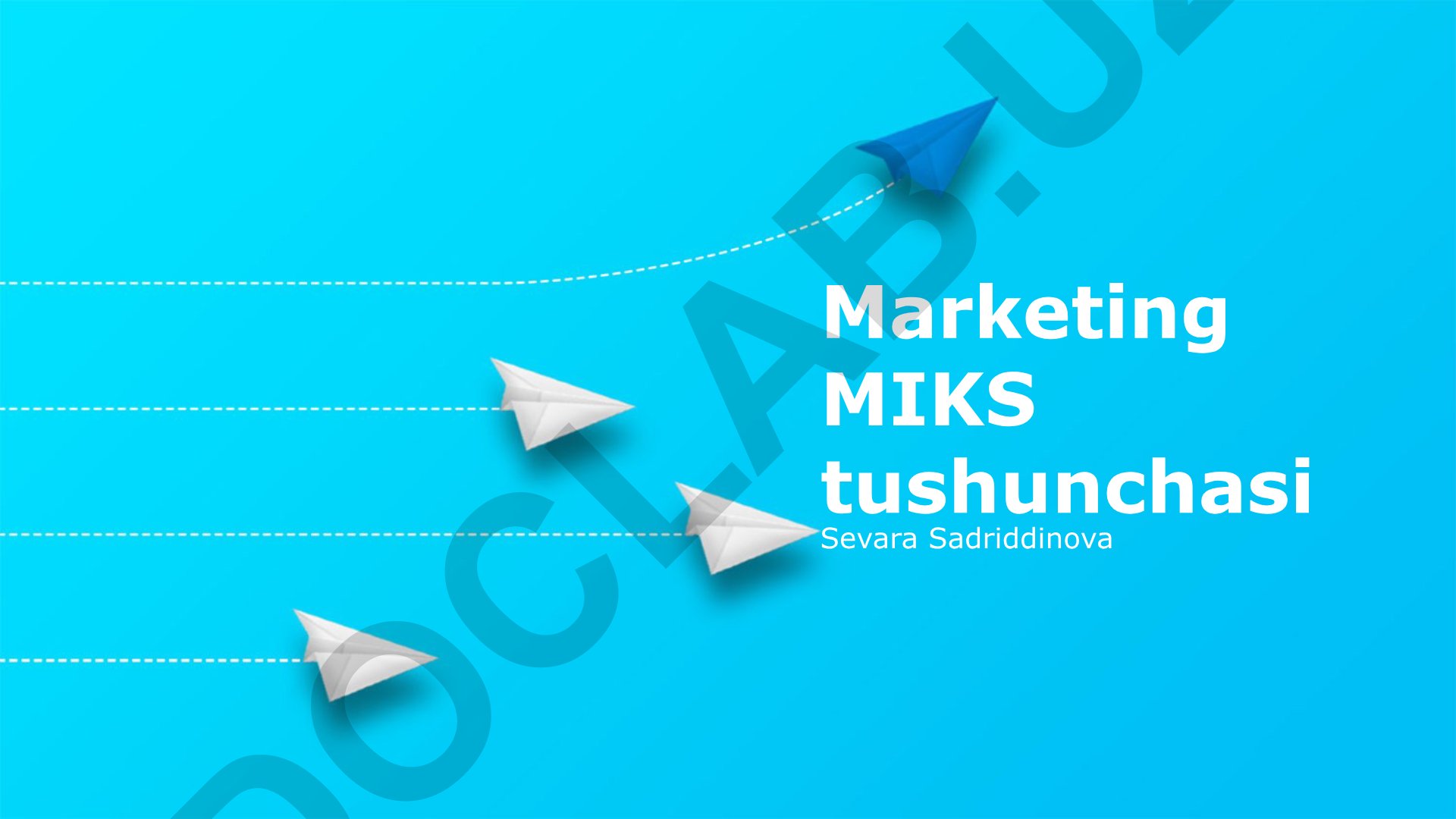 Marketing aralashmasi tushunchasi va 4P modeli