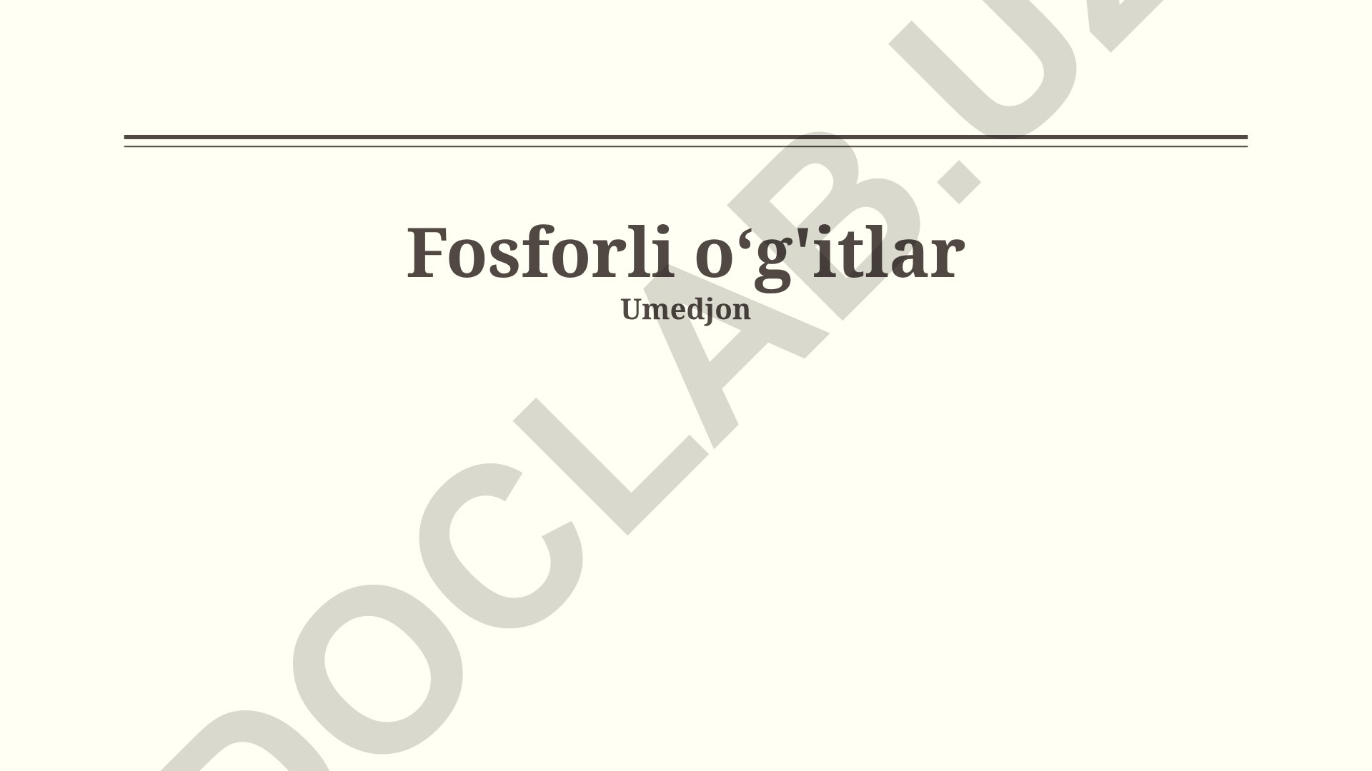 Fosforli o'g'itlar: ishlab chiqarilishi, qo'llanilishi va ekologik ta'siri
