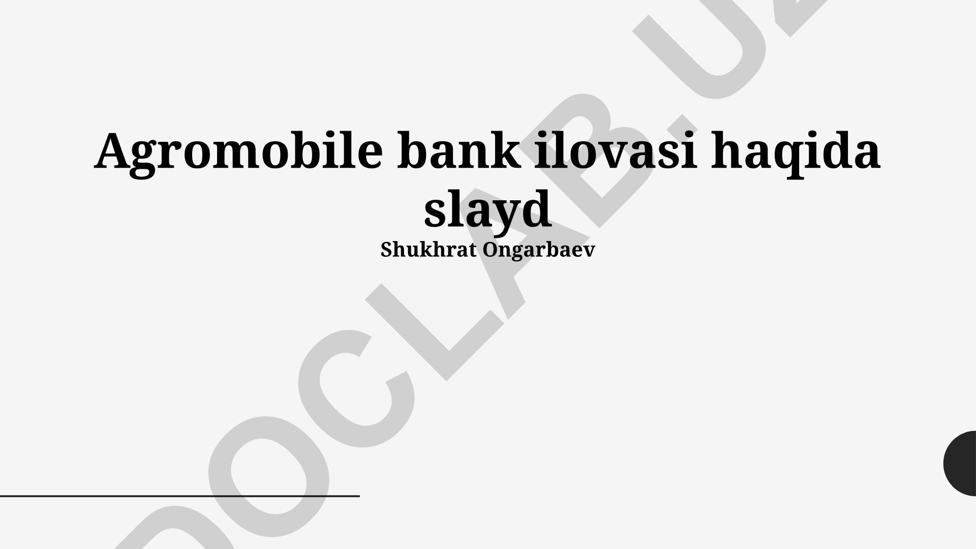 Agromobile bank ilovasi imkoniyatlari va qo'llanilishi