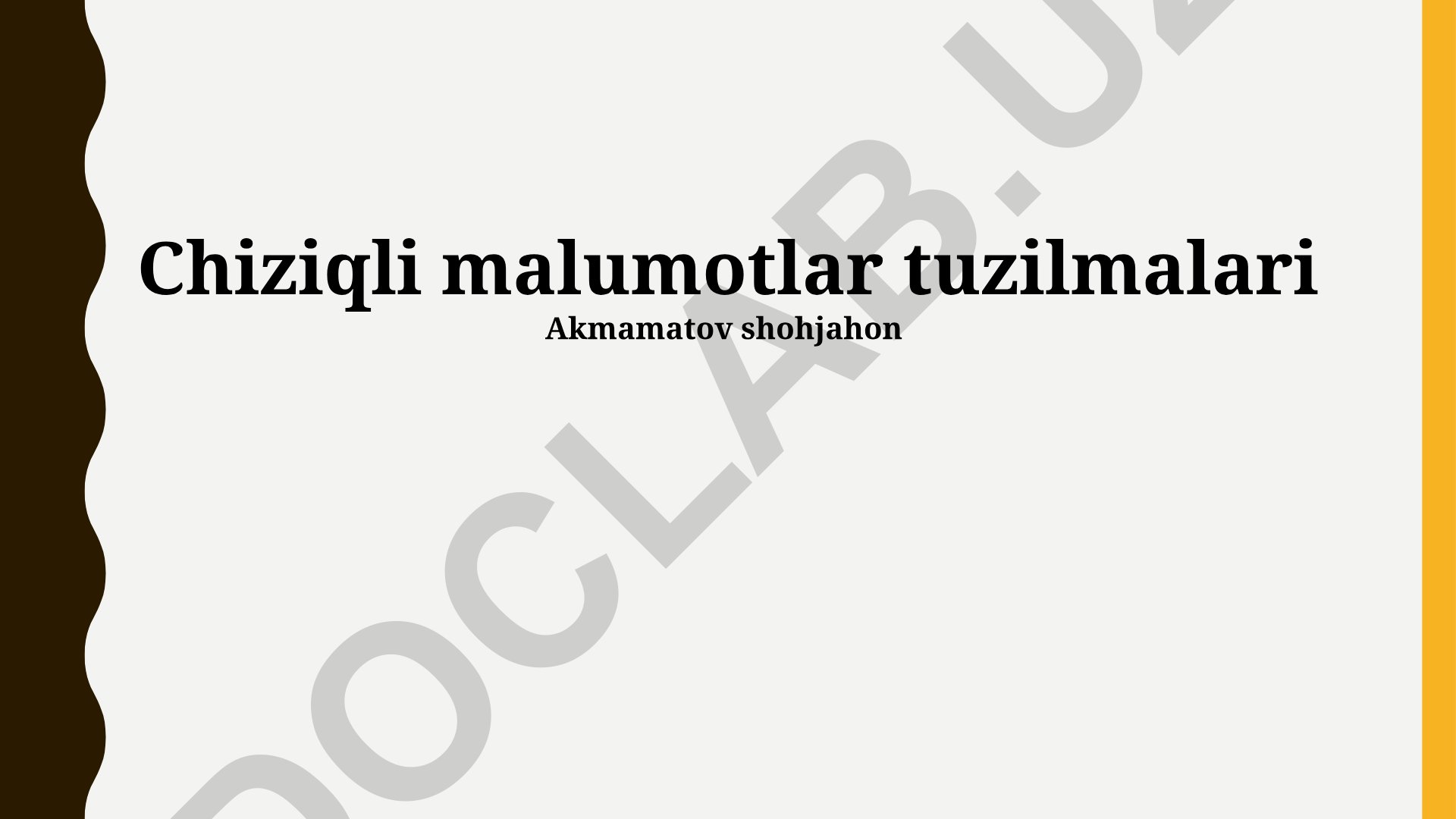 Chiziqli ma'lumotlar tuzilmalari va ularning amaliy qo'llanilishi