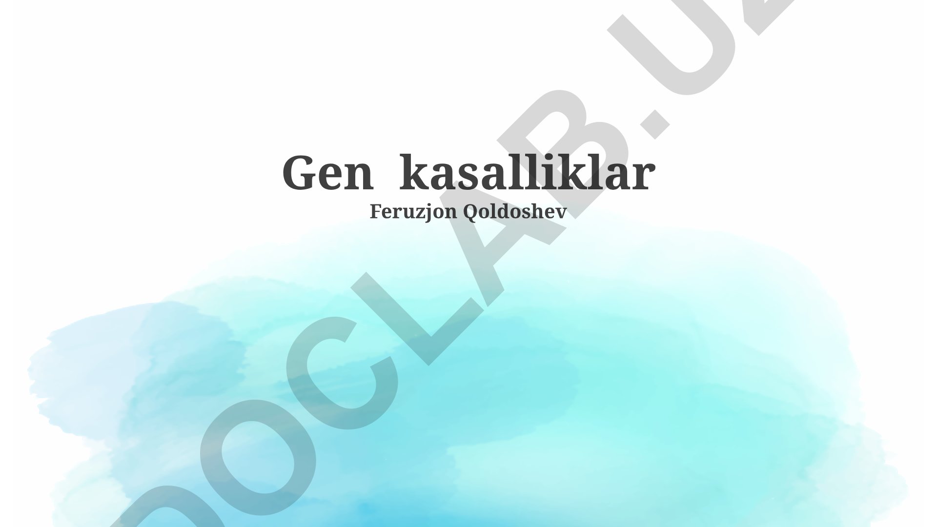 Gen kasalliklar: mohiyati, turlari, oldini olish va davolash