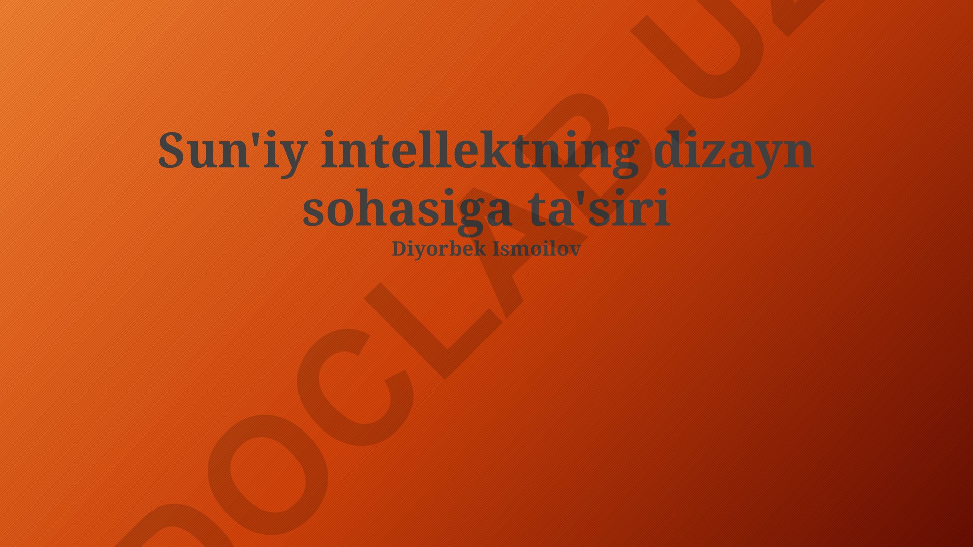 Sun'iy intellektning dizayn sohasiga ta'siri