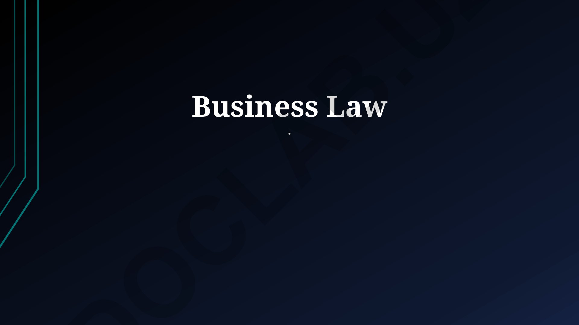 Business Law Core Principles and Applications