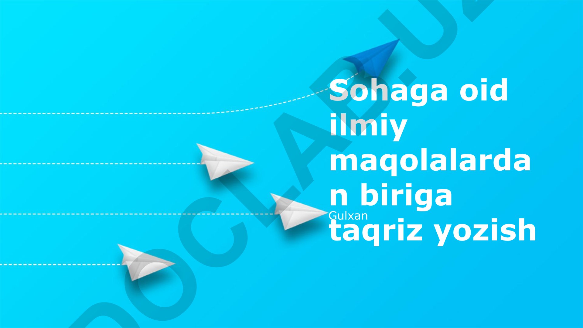 Ilmiy maqola taqrizi va tahlili