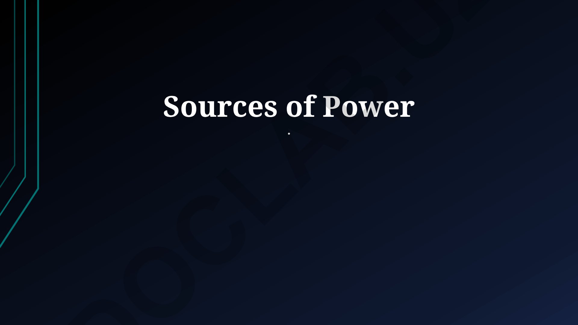 Sources of Power: Foundations, Types, and Dynamics