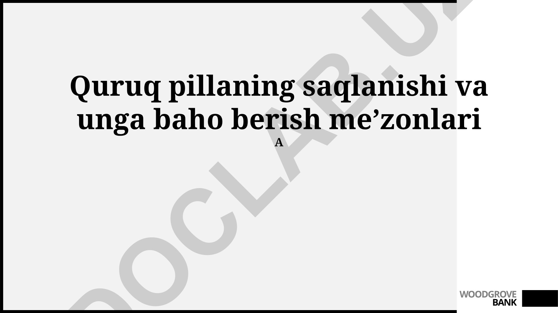 Quruq tabletkalarni saqlash sharoitlari va sifat baholash mezonlari