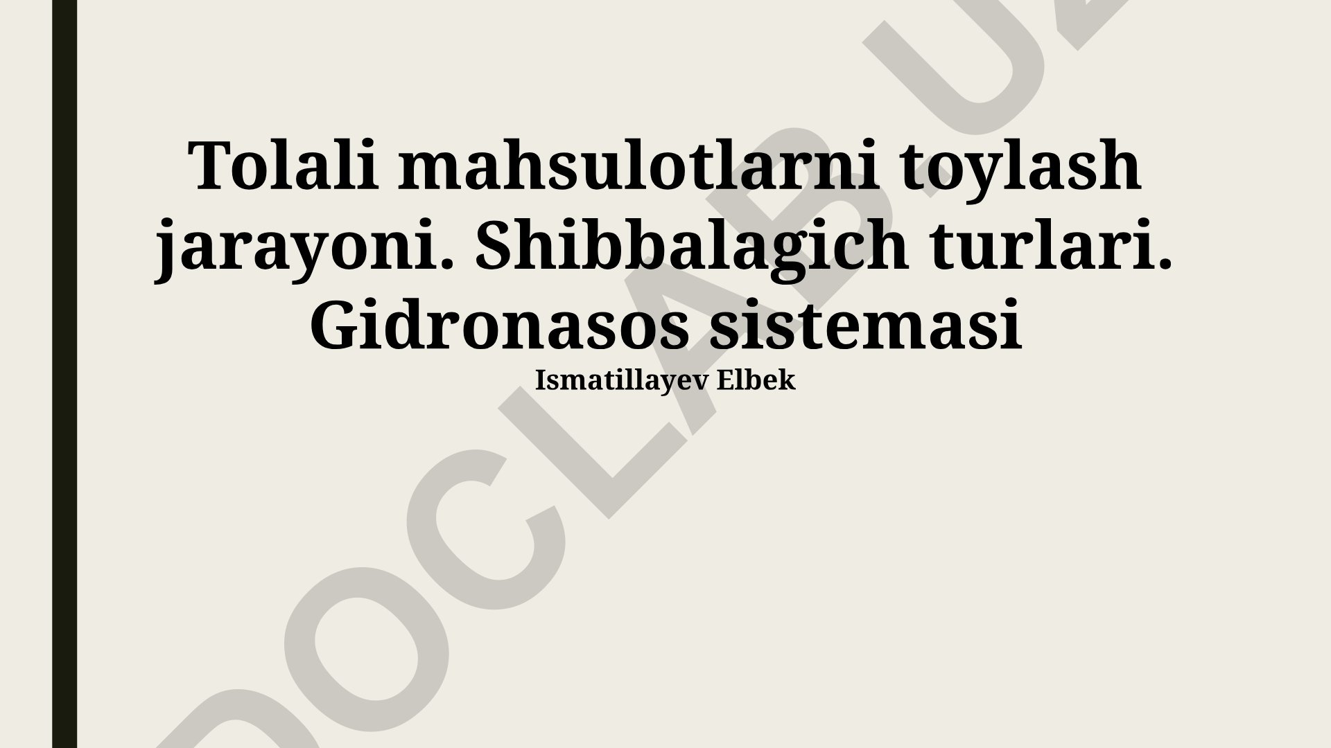 Tolali mahsulotlarni toylash va qadoqlash jarayonlari