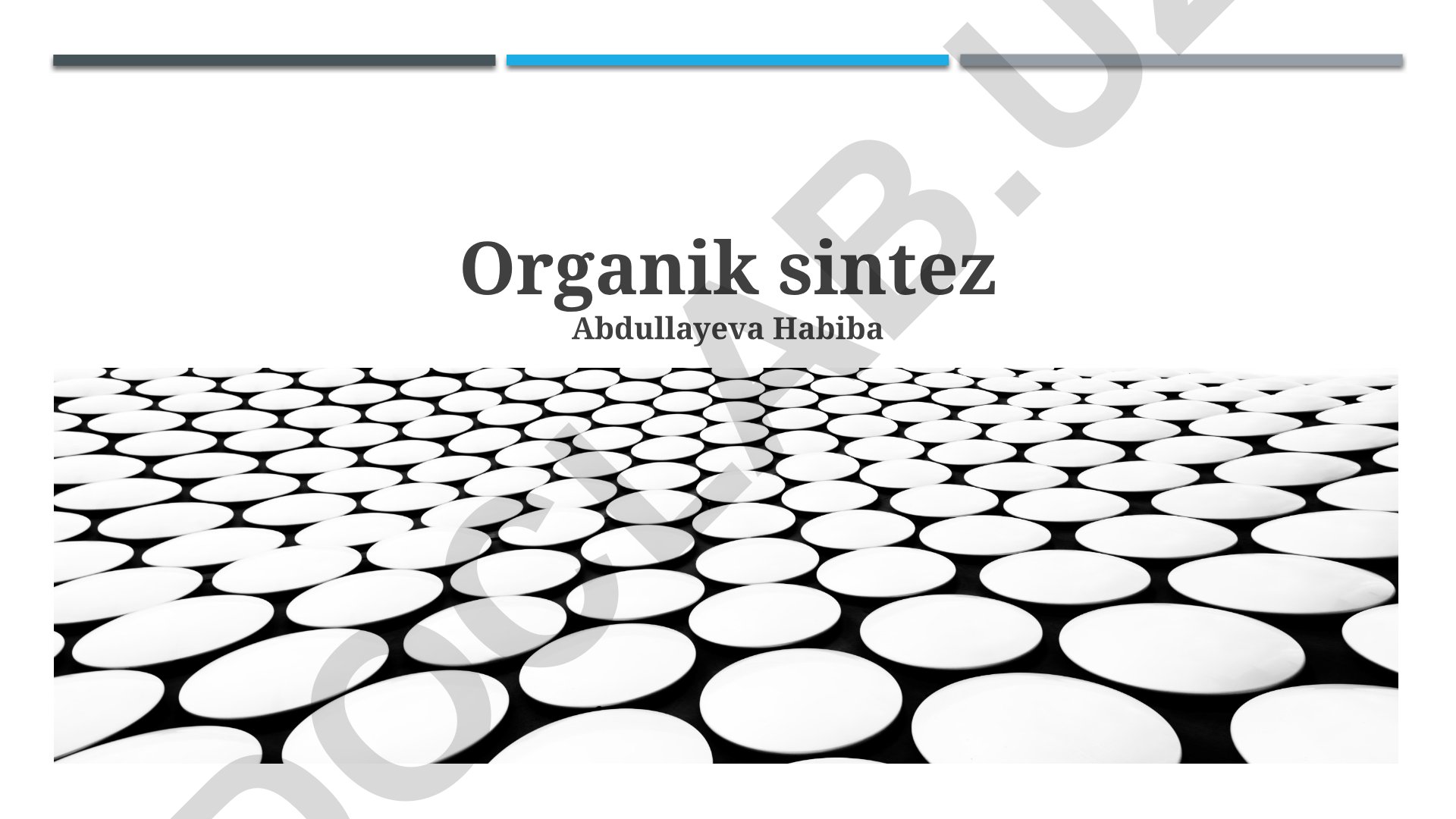 Organik sintezning asoslari va zamonaviy usullari