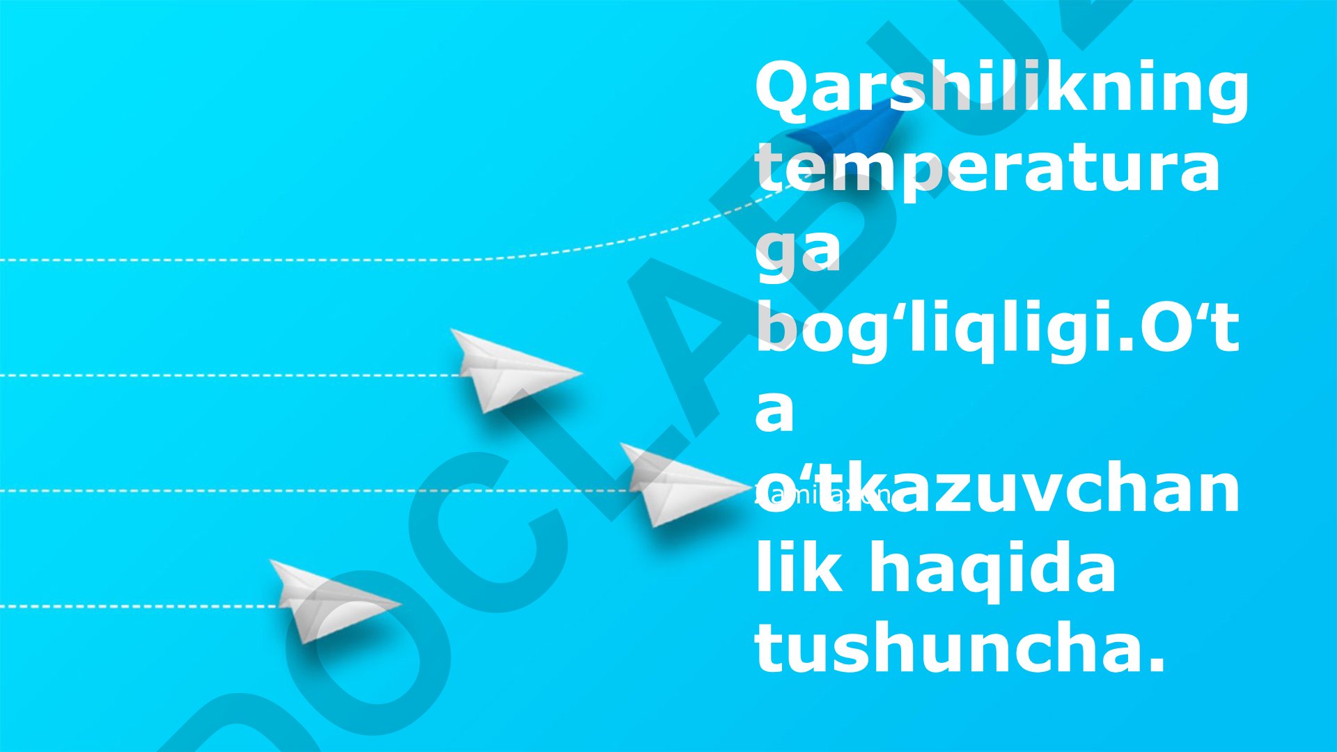 Qarshilikning temperaturaga bogʻliqligi va superoʻtkazuvchanlik