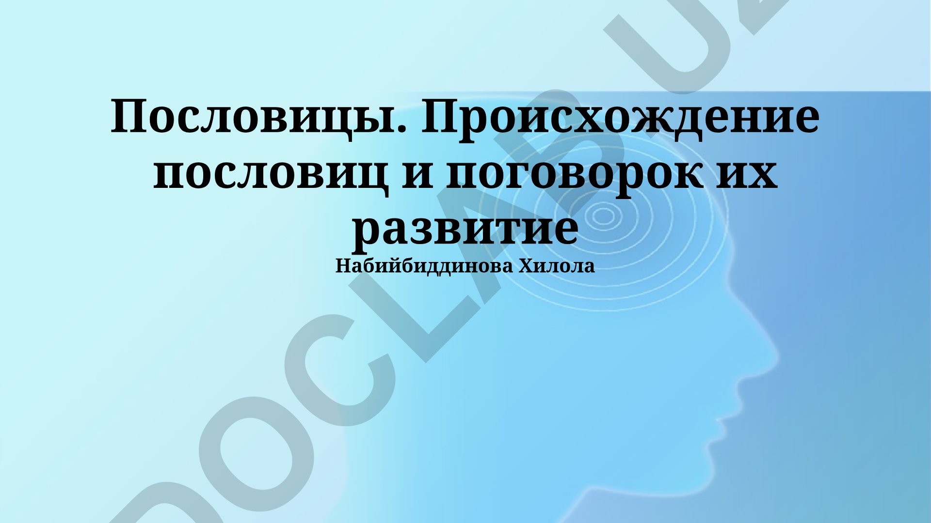 Пословицы и поговорки: происхождение, развитие и современное использование