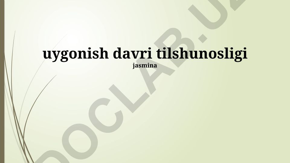 Uyghur tilining tarixiy rivojlanishi, dialektlari va umumiy xususiyatlari
