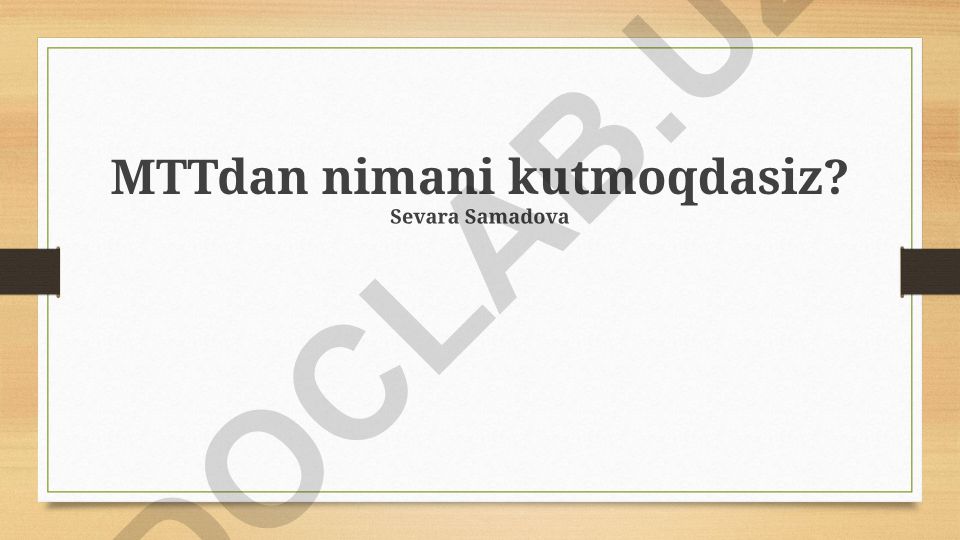 MTT platformasining afzalliklari va o'rganish imkoniyatlari