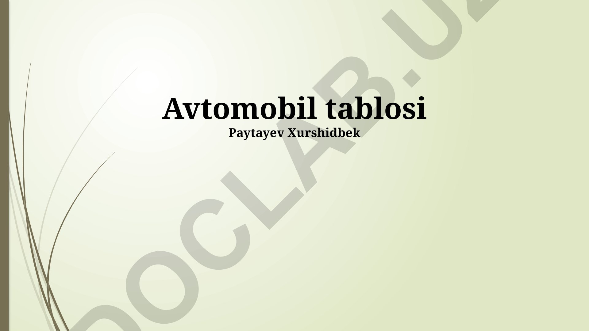 Avtomobil asboblar panellari texnologiyalari va tendentsiyalari