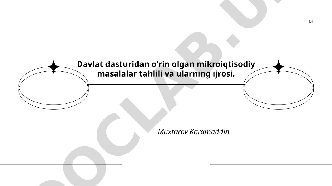 Davlat dasturidan oʼrin olgan mikroiqtisodiy masalalar tahlili va ularning ijrosi