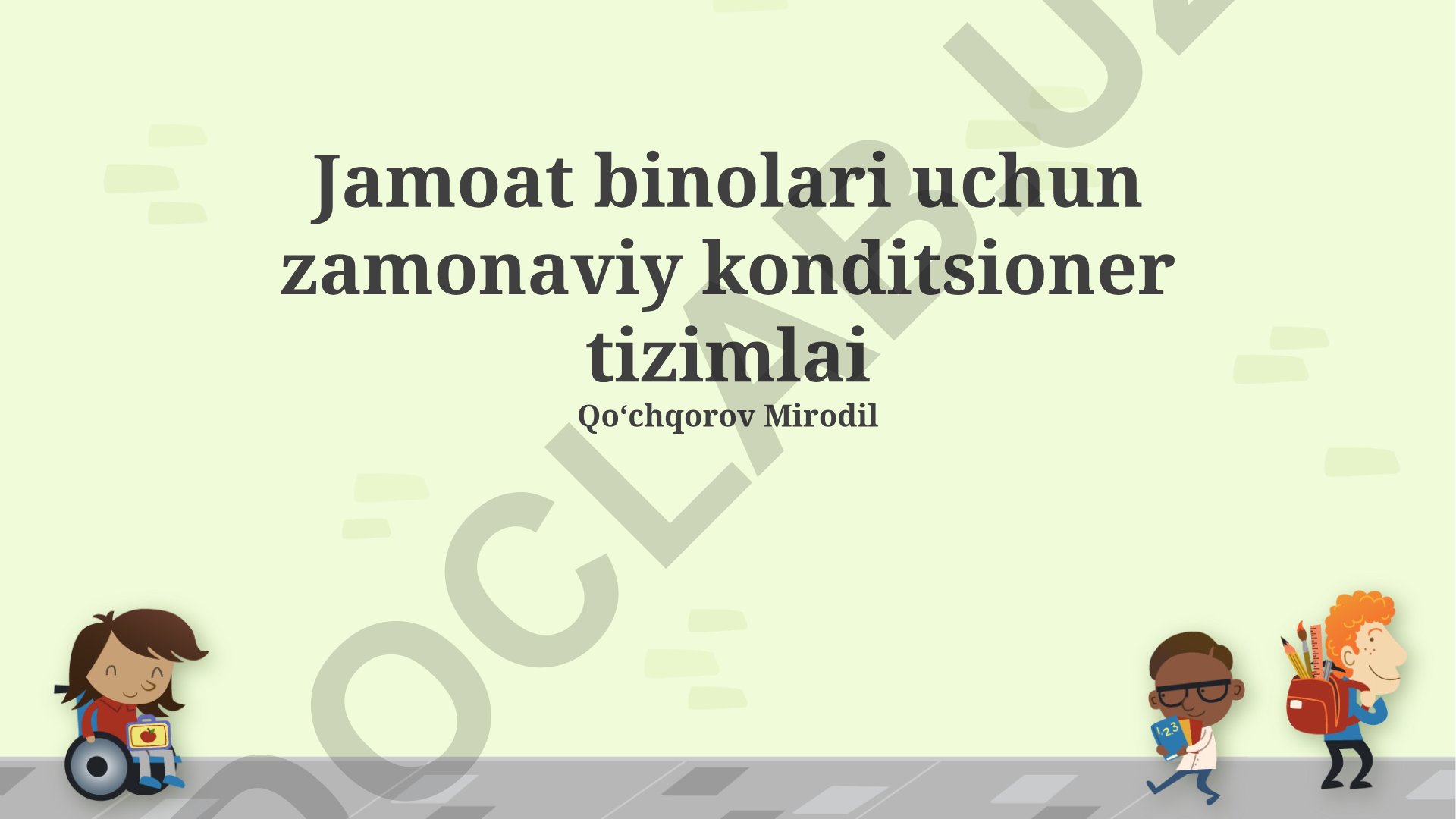 Jamoat binolari uchun zamonaviy konditsioner tizimlari