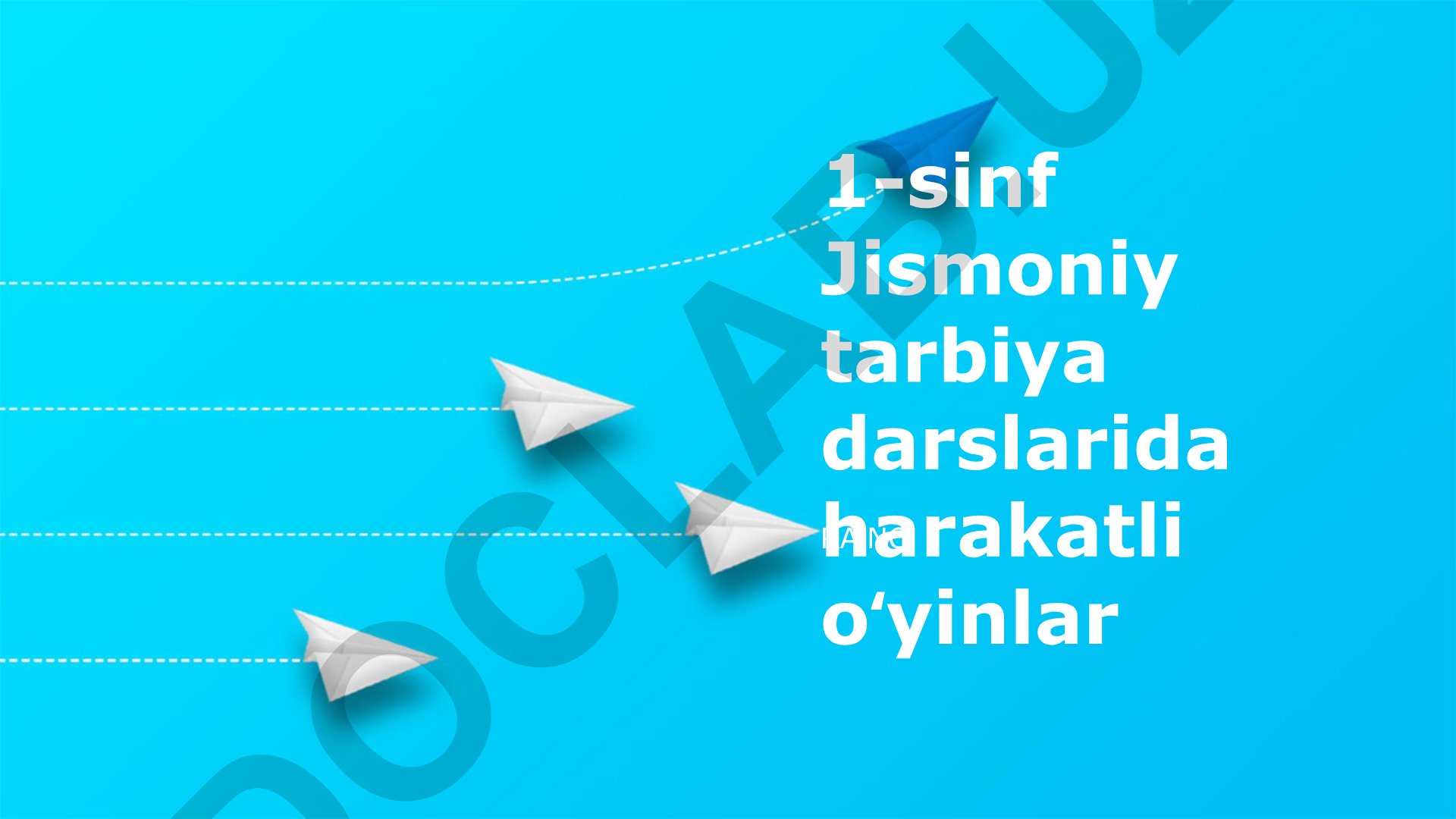 1-sinf jismoniy tarbiya darslarida harakatli oʻyinlar