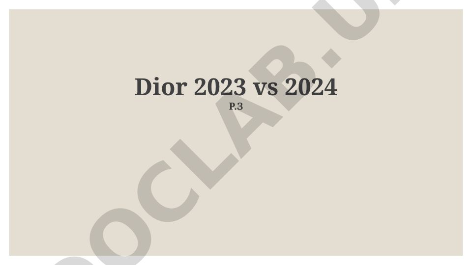Dior 2023 va 2024-yillardagi moda tendentsiyalari