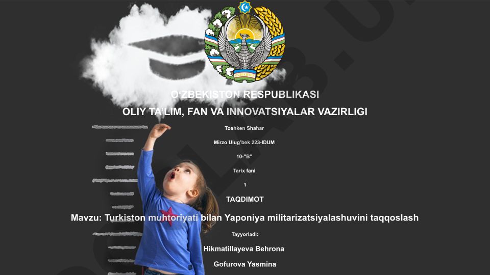 Turkiston muhtoriyati bilan Yaponiya militarizatsiyalashuvini taqqoslash