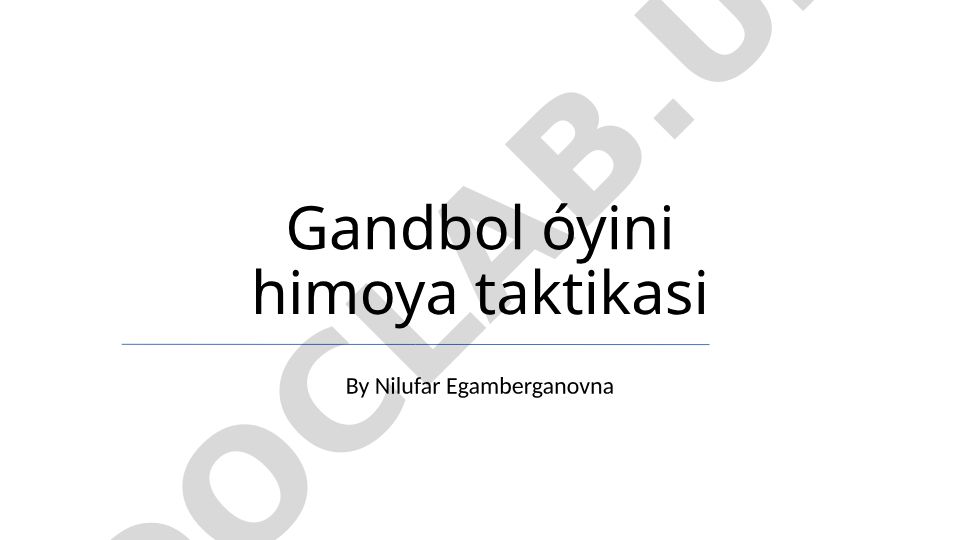 Gandbol o'yinida himoya taktikasi va strategiyalari