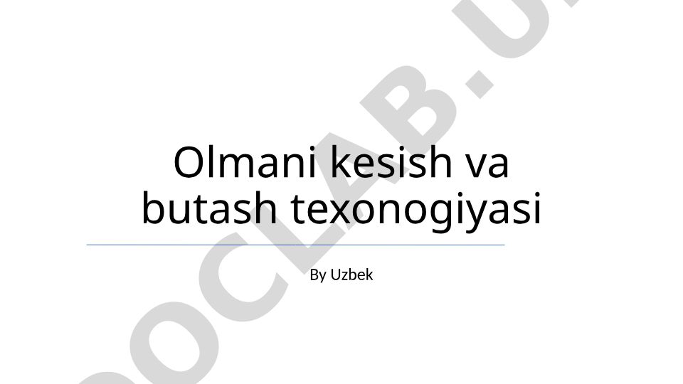 Germaniya kesish va butash texnologiyalari