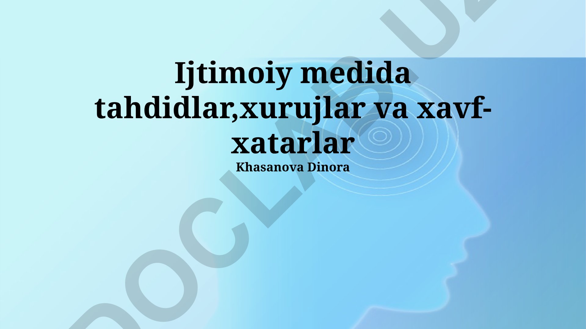 Ijtimoiy media tahdidlari, xurujlar va xavf-xatarlar