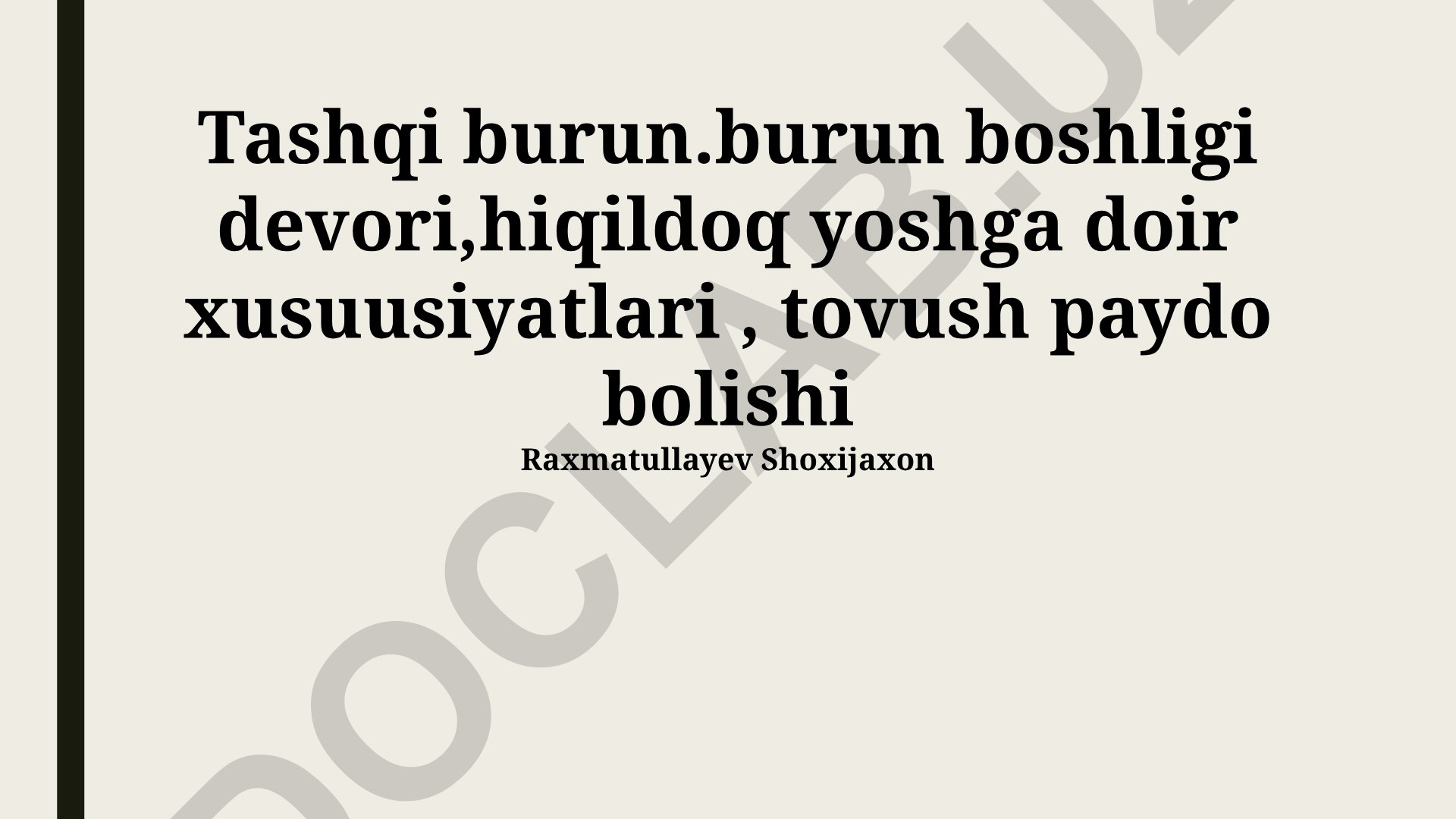 Ovoz boylamlari tuzilishi, tebranishi va halqumning yoshga oid xususiyatlari