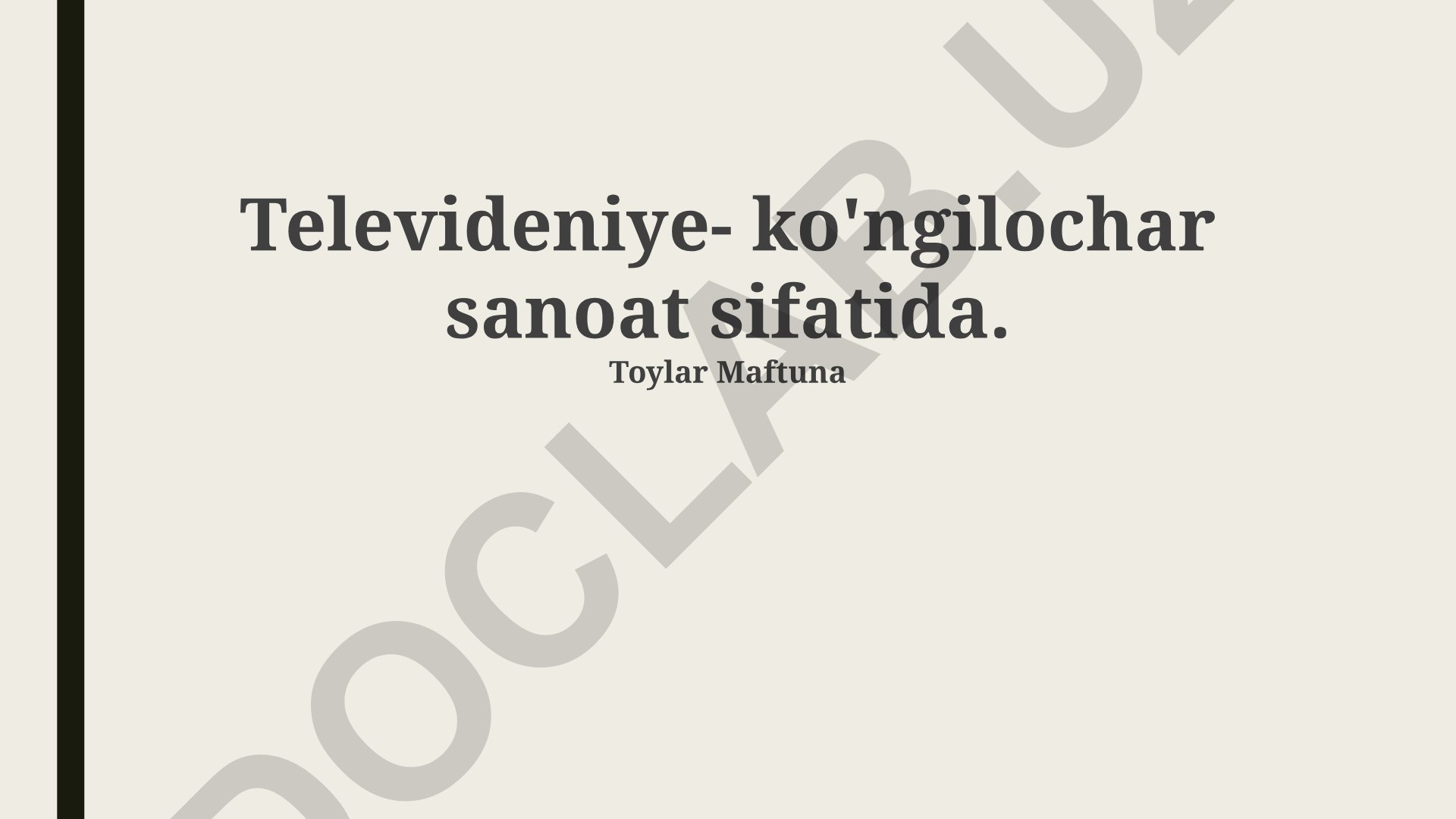 Televideniye sanoati: iqtisodiyoti, muammolari va kelajagi