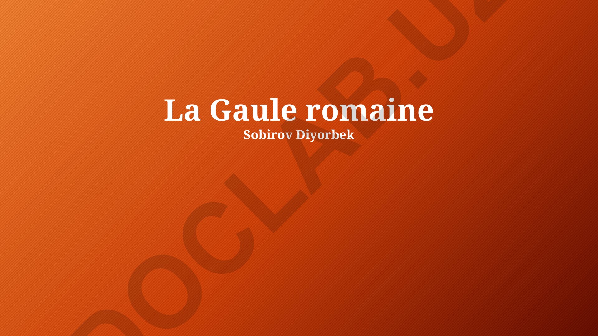 La Gaule romaine : conquête, romanisation et vie quotidienne