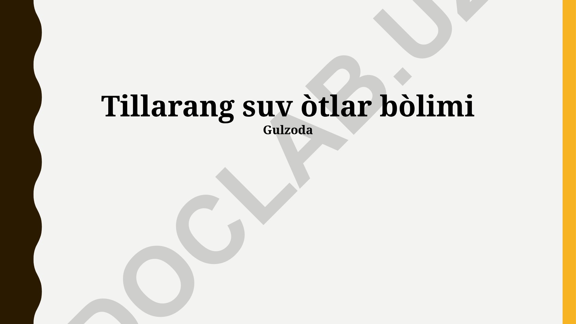 Suv o'simliklari: turlari, ekologiyasi va muhofazasi