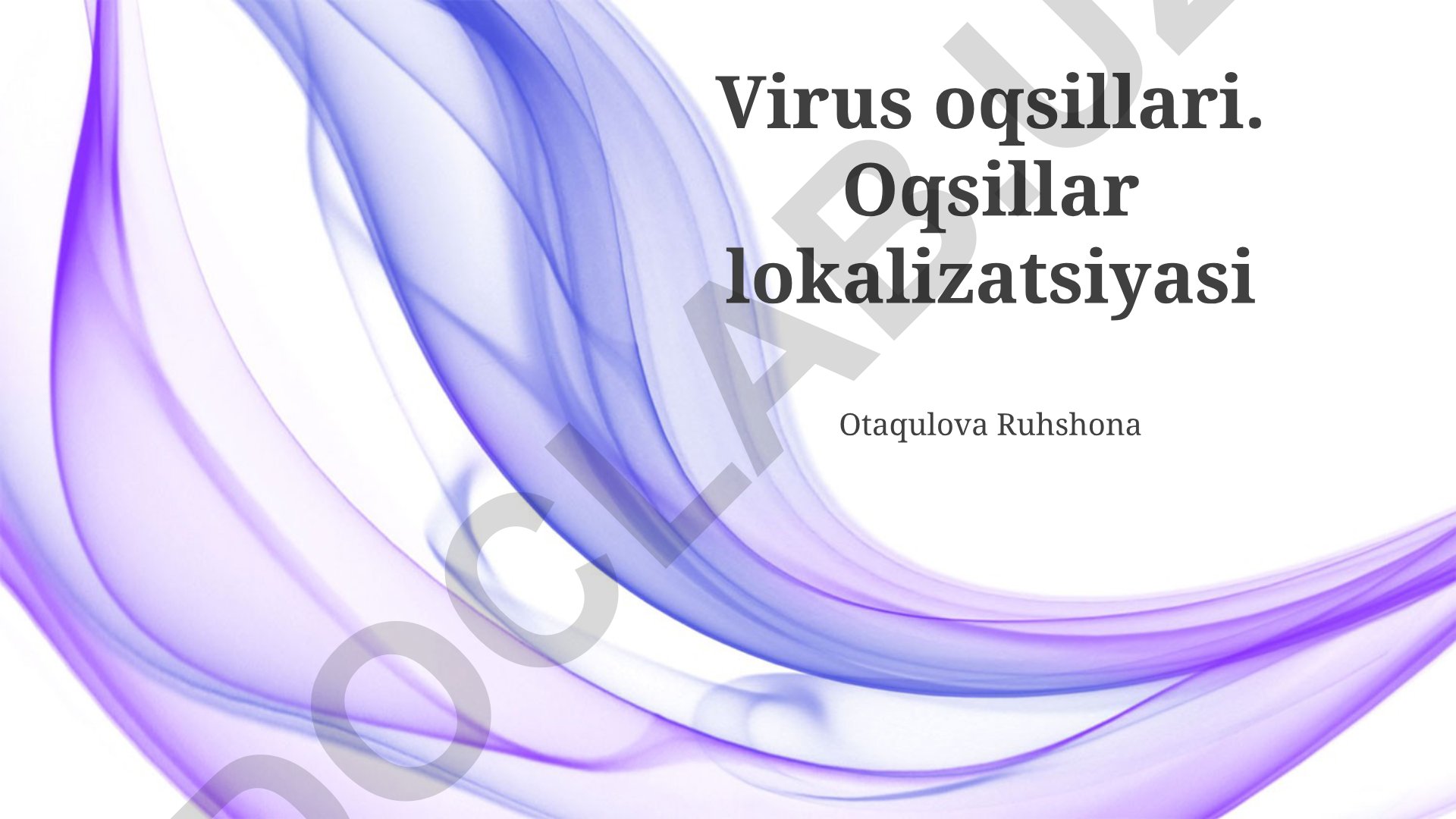Virus oqsillari lokalizatsiyasi