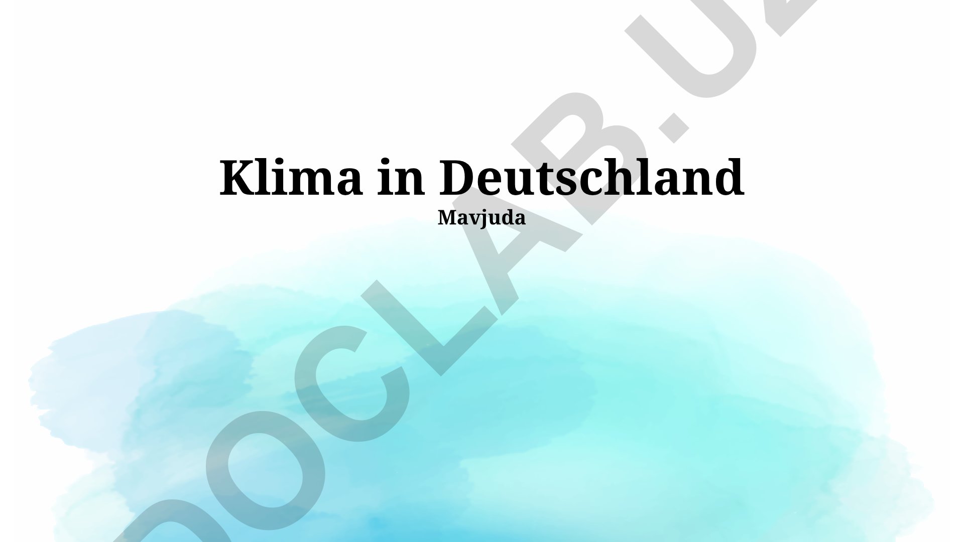 Klima in Deutschland