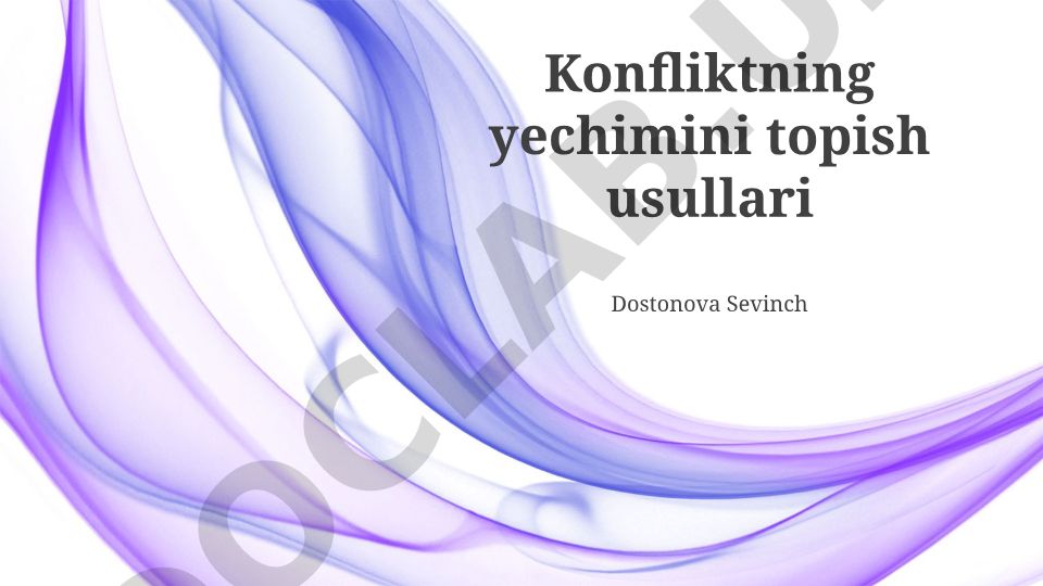Konfliktni hal qilish usullari va strategiyalari