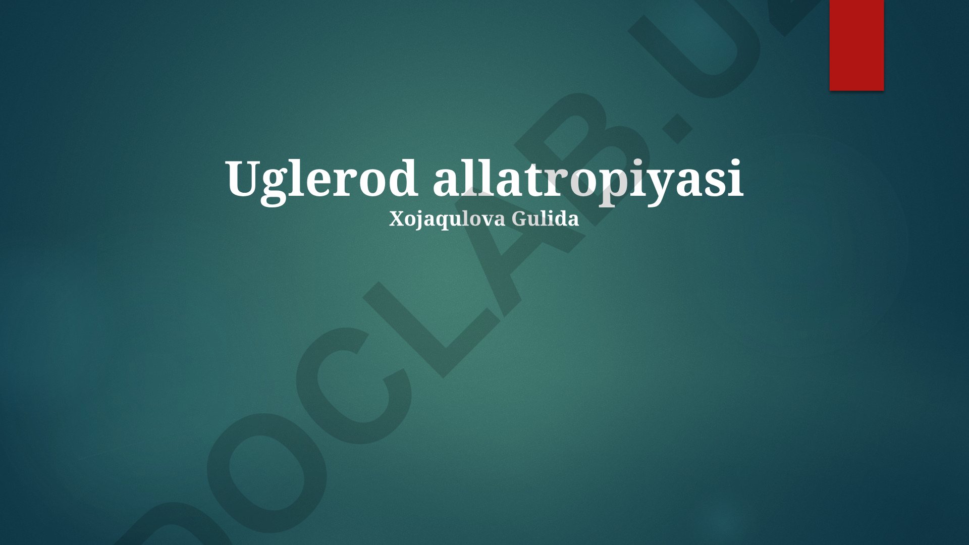 Uglerod allotropiyasi va uning shakllari
