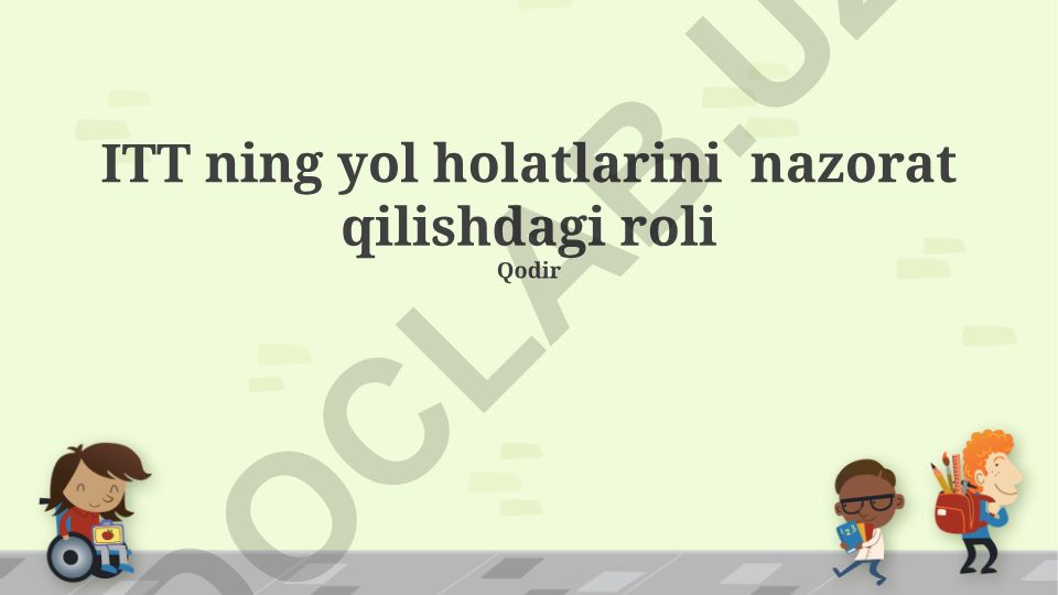 ITT yordamida quduq holatlarini nazorat qilish va optimallashtirish