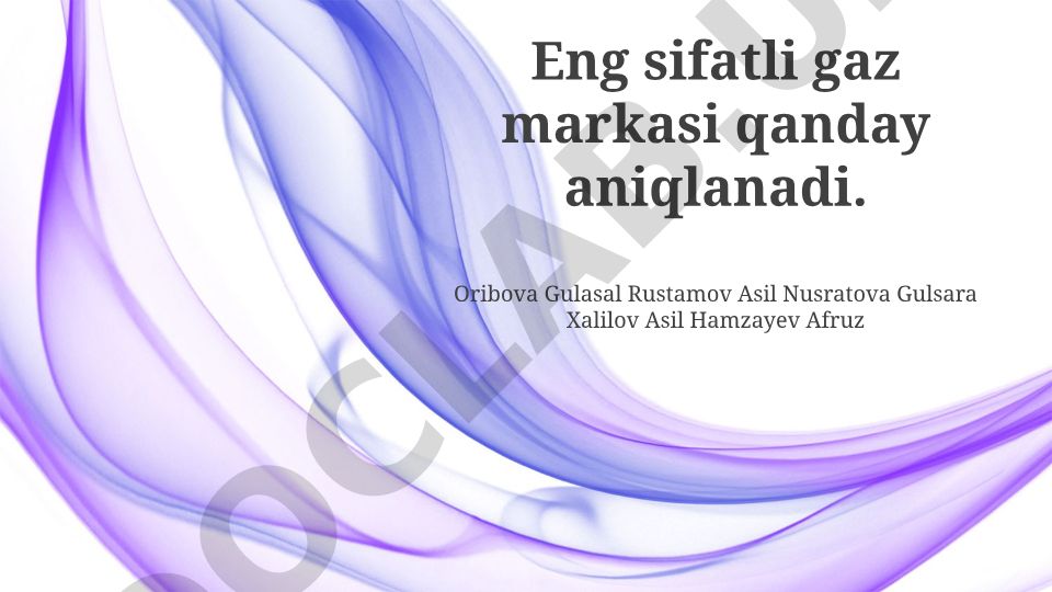 Yuqori sifatli gaz markasini aniqlash mezonlari va marketing strategiyasi