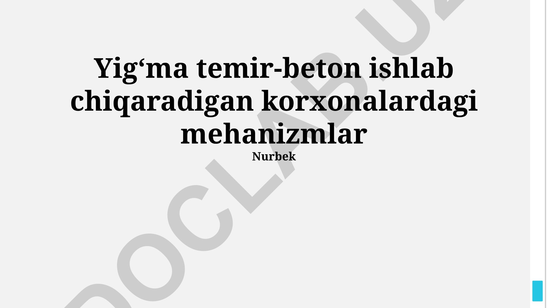 Yigʻma temir-beton ishlab chiqaradigan korxonalardagi mehanizmlar