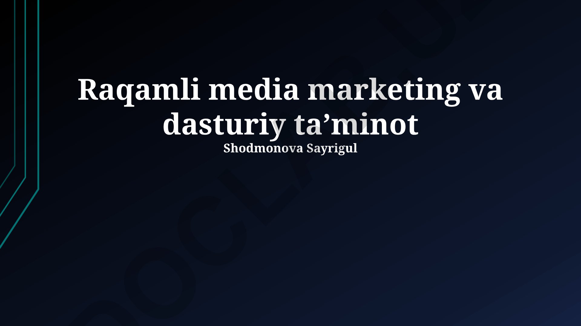 Raqamli media marketing va dasturiy taʼminot