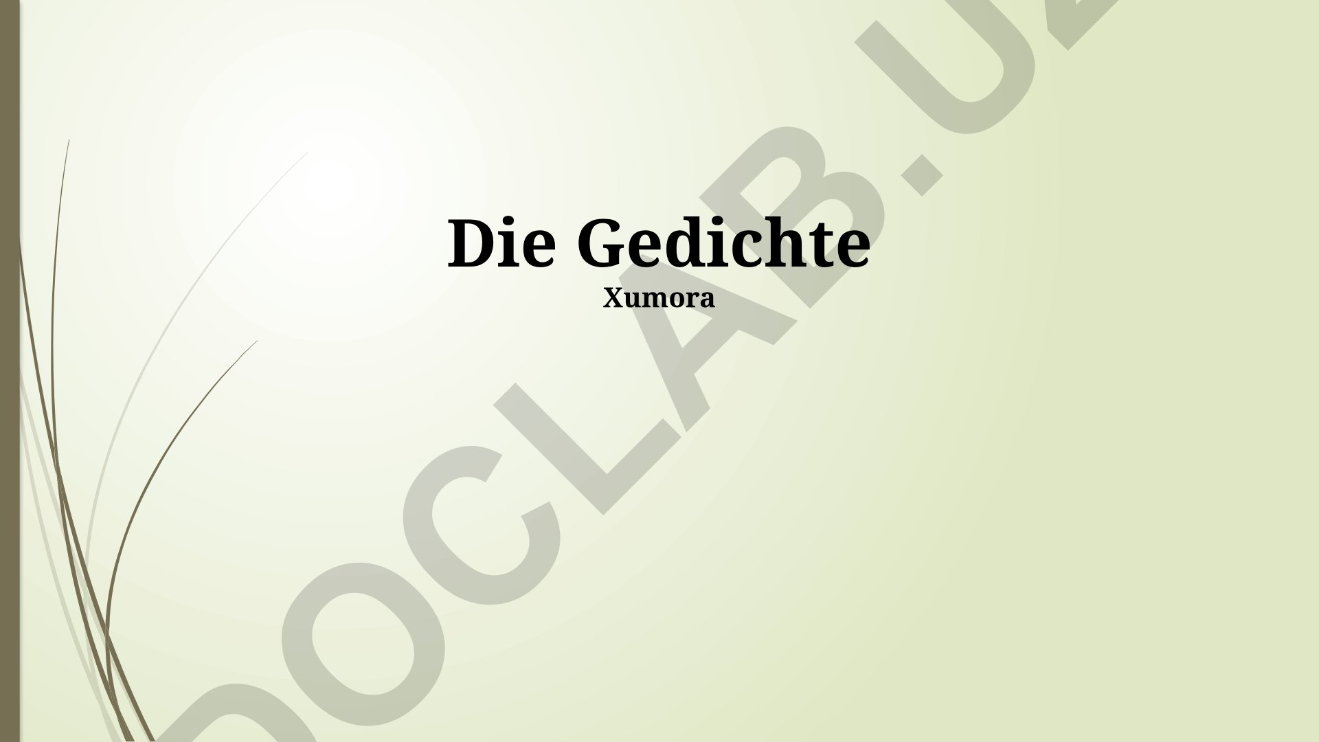 Gedichte: Sprache, Stil, Form, Struktur, Thema und Motiv